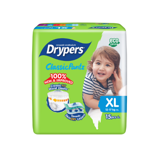 Drypers ClassicPantz – Taille XL – Pack de 15 pcs - 8 Packs / CTN