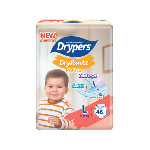 Drypers DryPantz Pants – Taille L – Pack de 48 pcs - 4 Packs / CTN