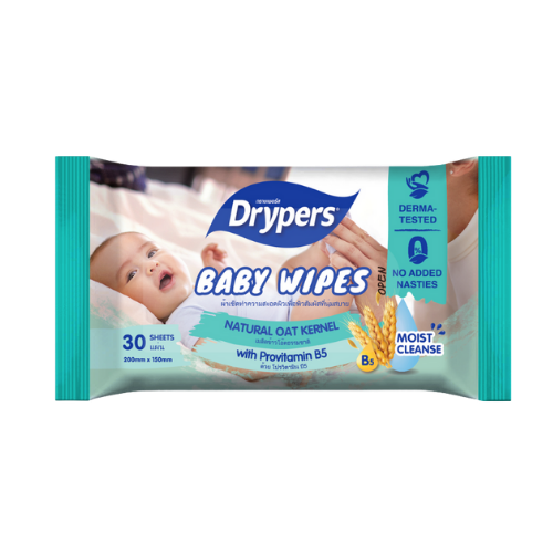 Lingettes Drypers - Graines d'Avoine - 30 Lingettes - 24 Paquets / CTN