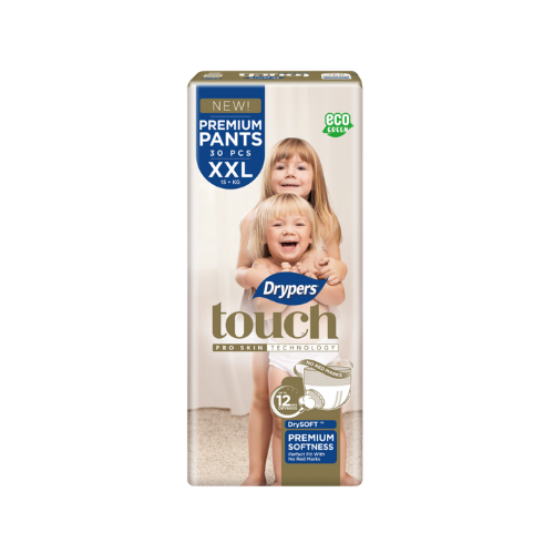 Drypers Touch Premium Pants – Taille XXL – Pack de 30 pcs - 4 Pack /CTN