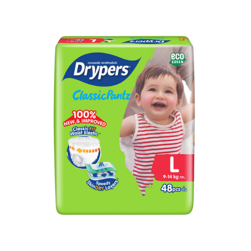 Drypers ClassicPantz – Taille L – Pack de 48 pcs - 4 Packs / CTN