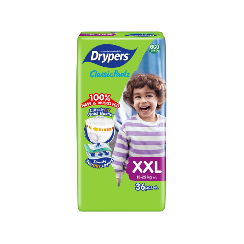 Drypers ClassicPantz – Taille XXL – Pack de 36 pcs - 4 Packs / CTN