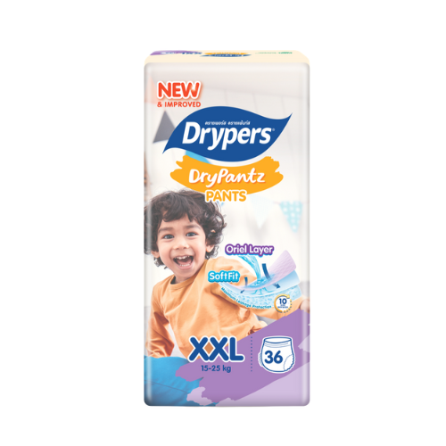 Drypers DryPantz Pants – Taille XXL – Pack de 36 pcs - 4 Packs / CTN