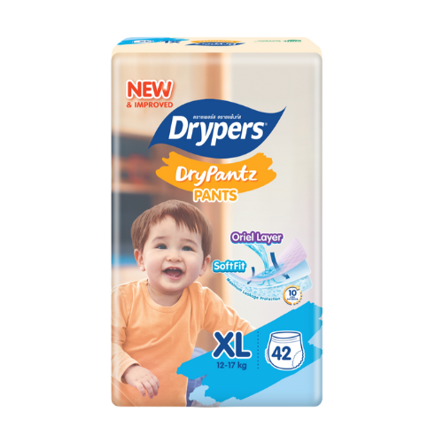Drypers DryPantz Pants – Taille XL – Pack de 42 pcs - 4 Packs / CTN