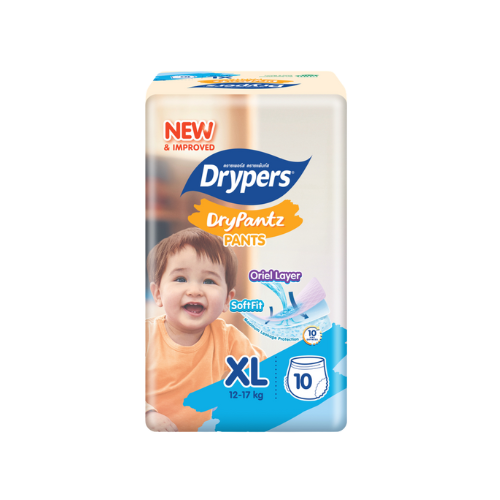 Drypers DryPantz Pants – Taille XL – Pack de 10 pcs -  8 Packs / CTN