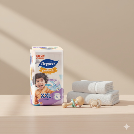 Drypers DryPantz Pants – Taille XXL – Pack de 8 pcs - 8 Packs / CTN