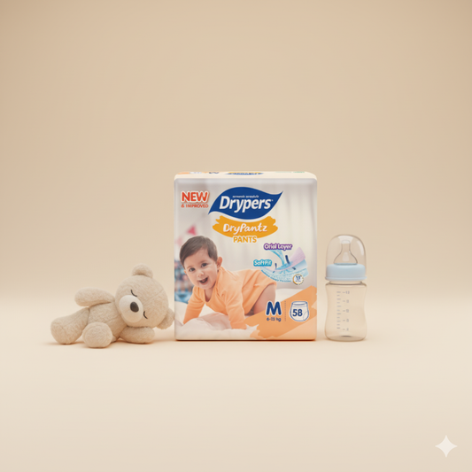 Drypers DryPantz Pants – Taille M – Pack de 58 pcs - 4 Packs / CTN