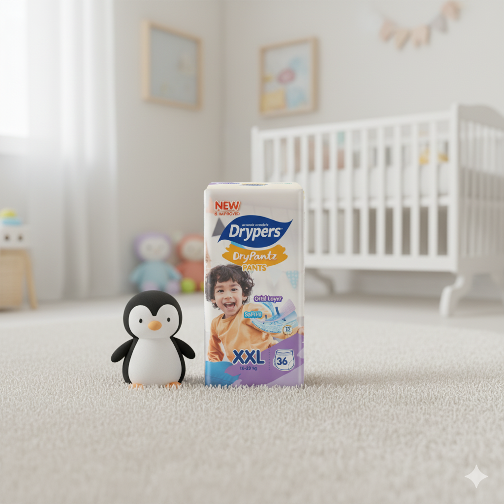 Drypers DryPantz Pants – Taille XXL – Pack de 36 pcs - 4 Packs / CTN