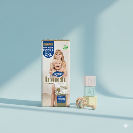 Drypers Touch Premium Pants – Taille XXL – Pack de 30 pcs - 4 Pack /CTN