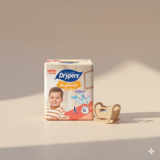 Drypers DryPantz Pants – Taille L – Pack de 15 pcs - 8 Packs / CTN