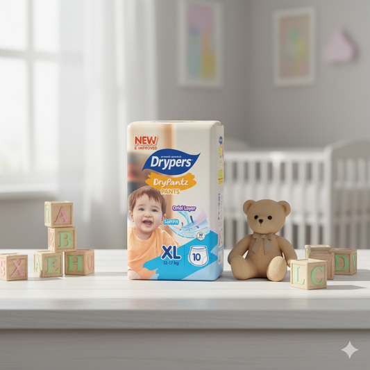 Drypers DryPantz Pants – Taille XL – Pack de 10 pcs -  8 Packs / CTN