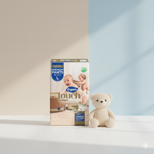 Drypers Touch Premium Pants – Taille L – Pack de 38 pcs - 4 Pack / CTN